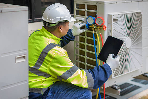 Professional Emergency Hvac technician working in Plymouth, PA
